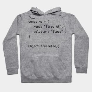 Tired Javascript Hoodie